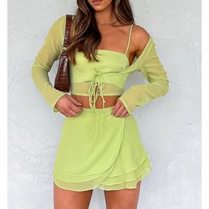 SOLD White fox tied to you matcha 3 piece set